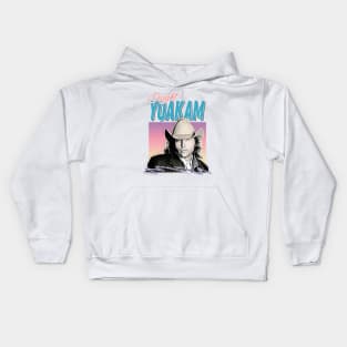 Dwight Yoakam / 80s Styled Retro Design Kids Hoodie